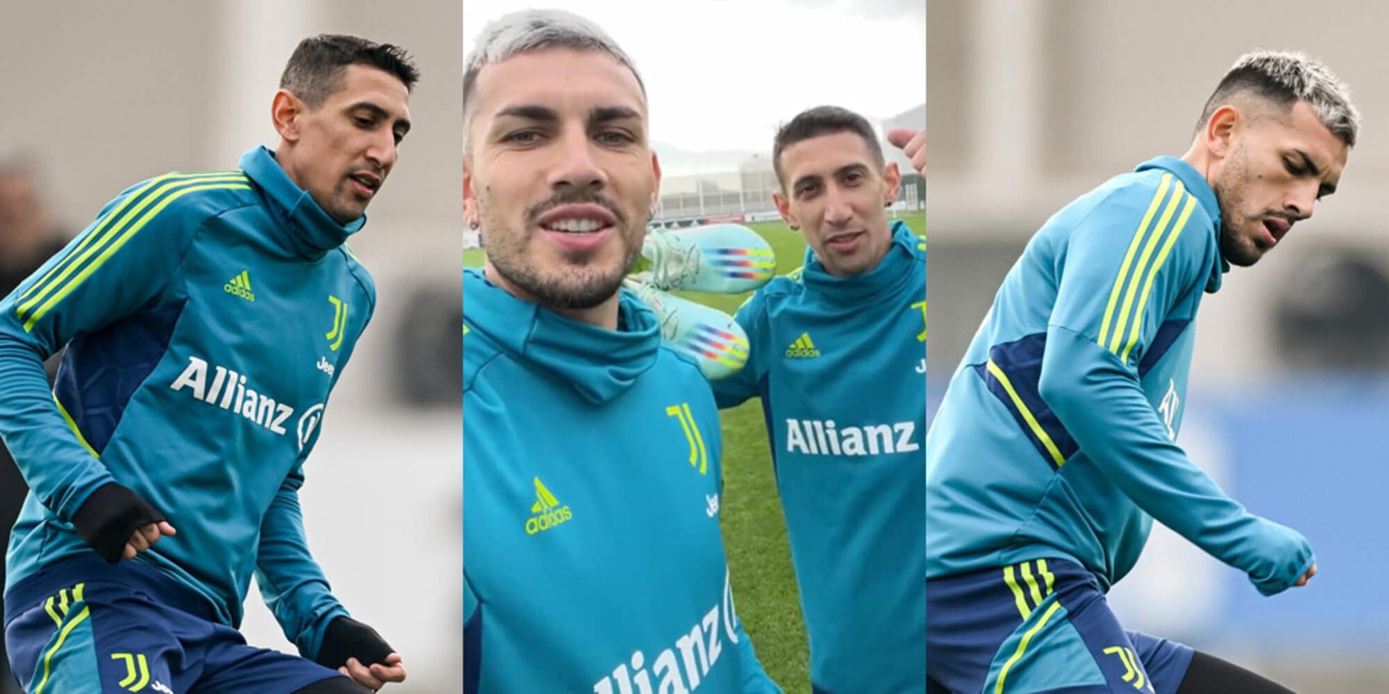 Paredes e Di Maria ai tifosi: "Forza Juve, siamo tornati: Vamos!"