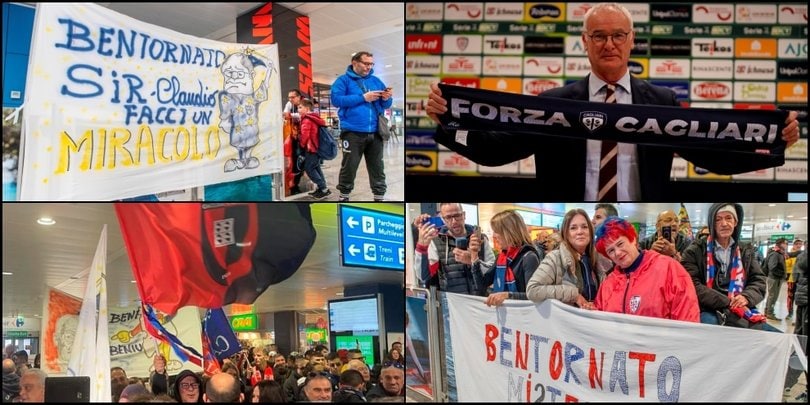 Ranieri a Cagliari: che entusiasmo per il ritorno di Sir Claudio!