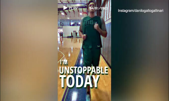 Gallinari sta tornando, il video sui social: "I'm unstoppable today"