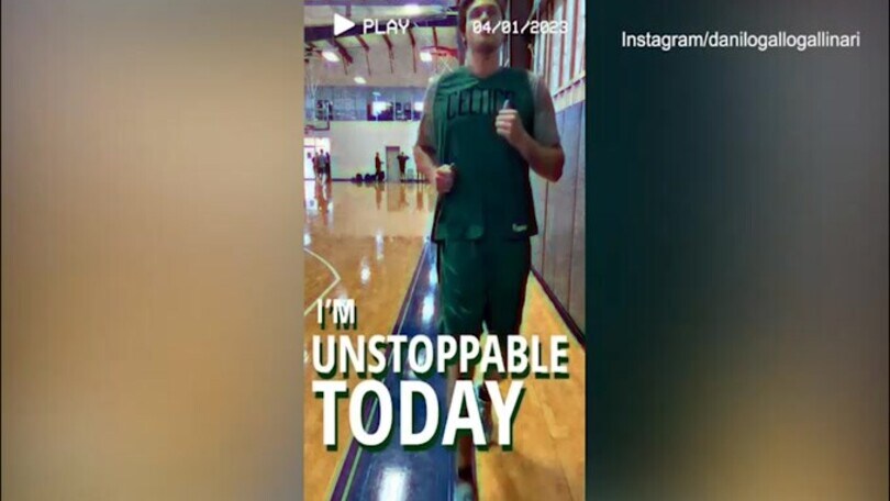 Gallinari sta tornando, il video sui social: "I'm unstoppable today"