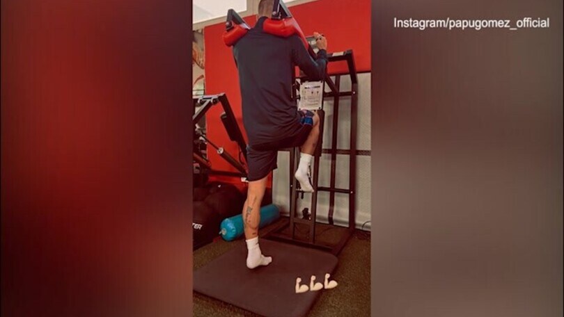 Gomez prova a bruciare le tappe: il video del duro allenamento
