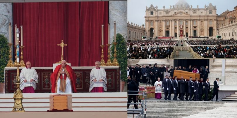 I funerali di Benedetto XVI a San Pietro: le immagini