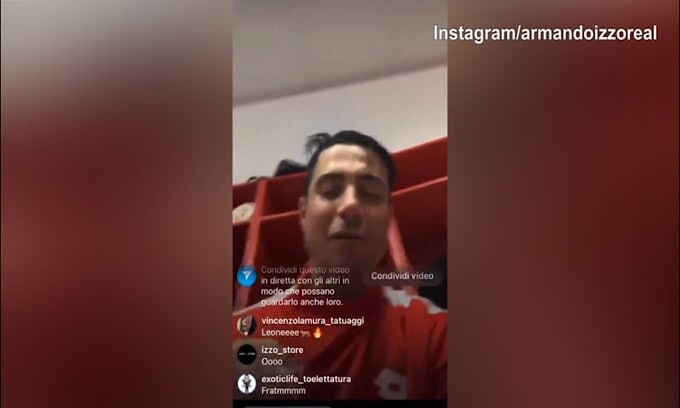Monza-Inter 2-2, Izzo urla: "Forza Napoli"