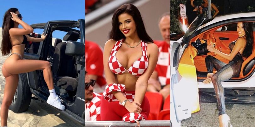 Ivana, tra Jeep e Bugatti l'ex Miss Croazia in forma Mondiale anche alla guida