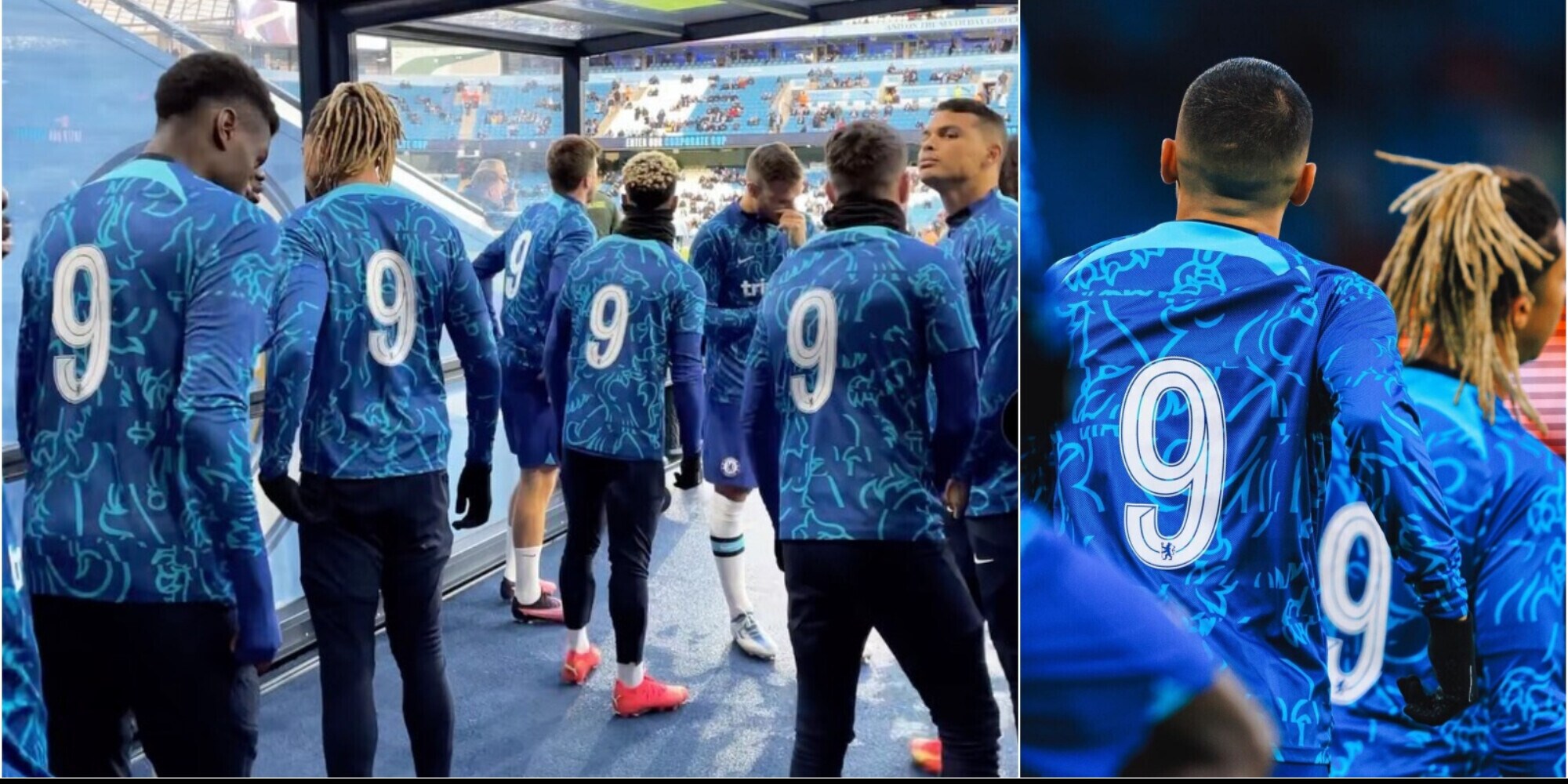 Vialli, l'omaggio del Chelsea durante il riscaldamento