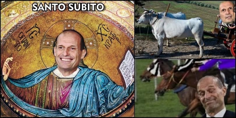 Allegri da "out" a santo subito: tutti sul carro di Max con la Juve seconda!