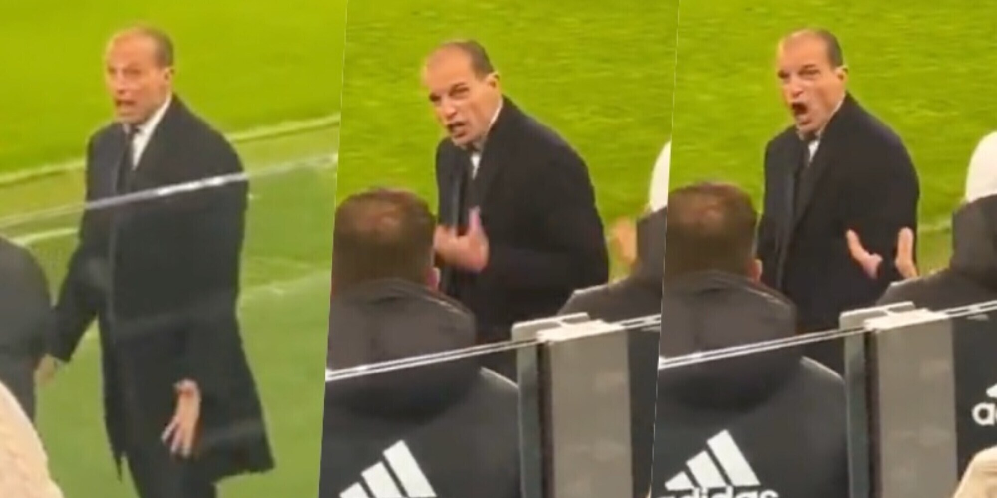 Juve, l’Allegri che in tv non vedi: “Chiesa, tira fuori i cog…!” VIDEO