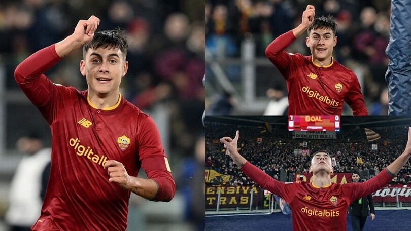 Dybala, 'giù il cappello': la nuova esultanza in Roma-Genoa