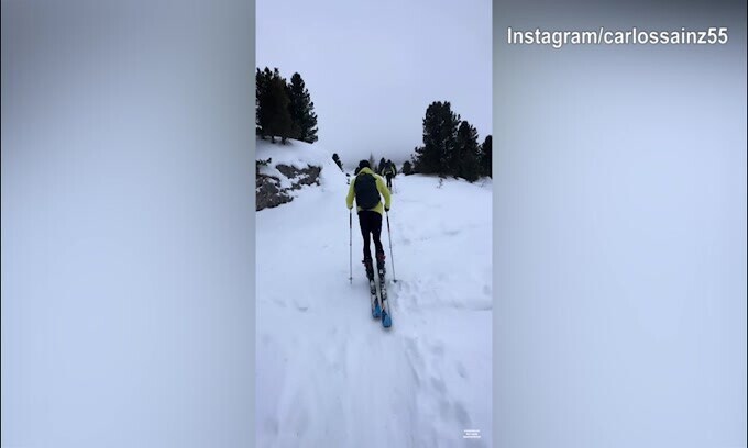 Neve e sci, ecco la domenica di Sainz