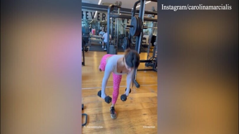 Carolina Marcialis, allenamento mattutino