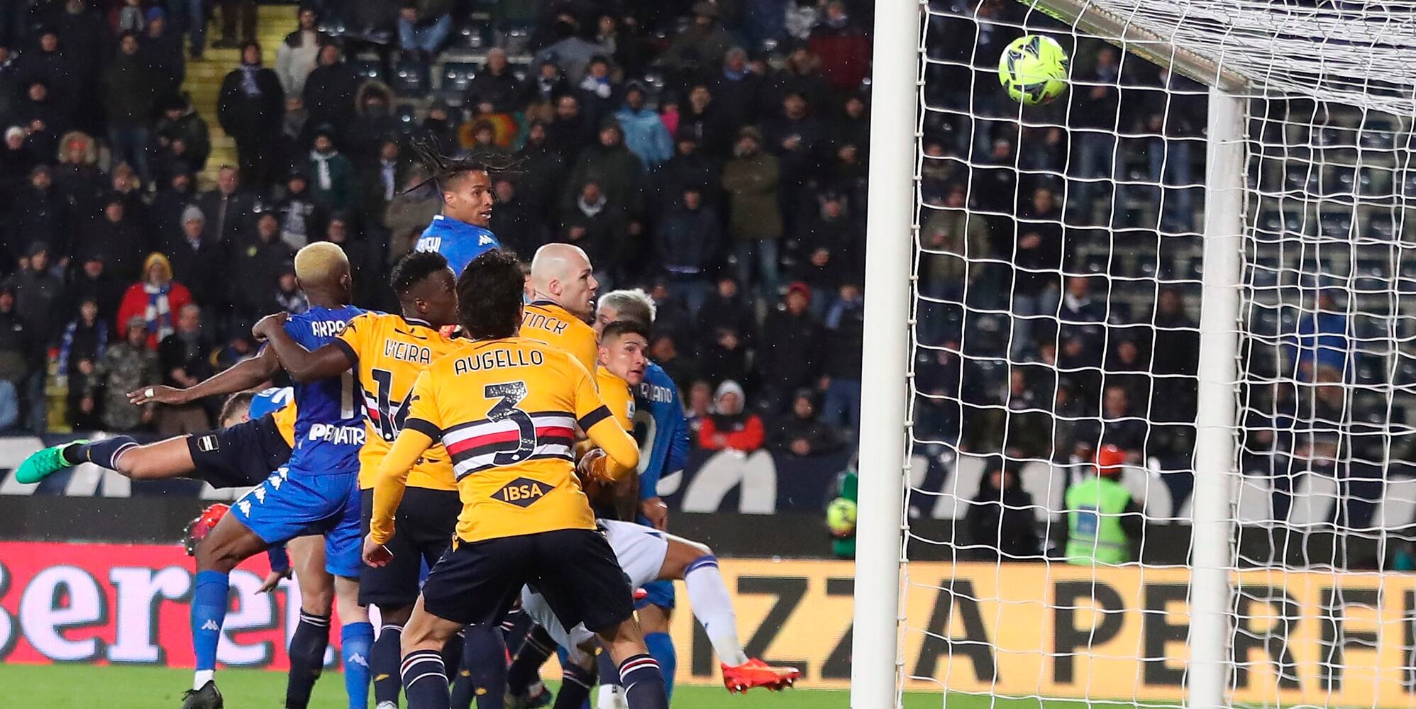 Empoli-Sampdoria 1-0: decide la rete di Ebuehi. Annullato il pari di Colley nel recupero