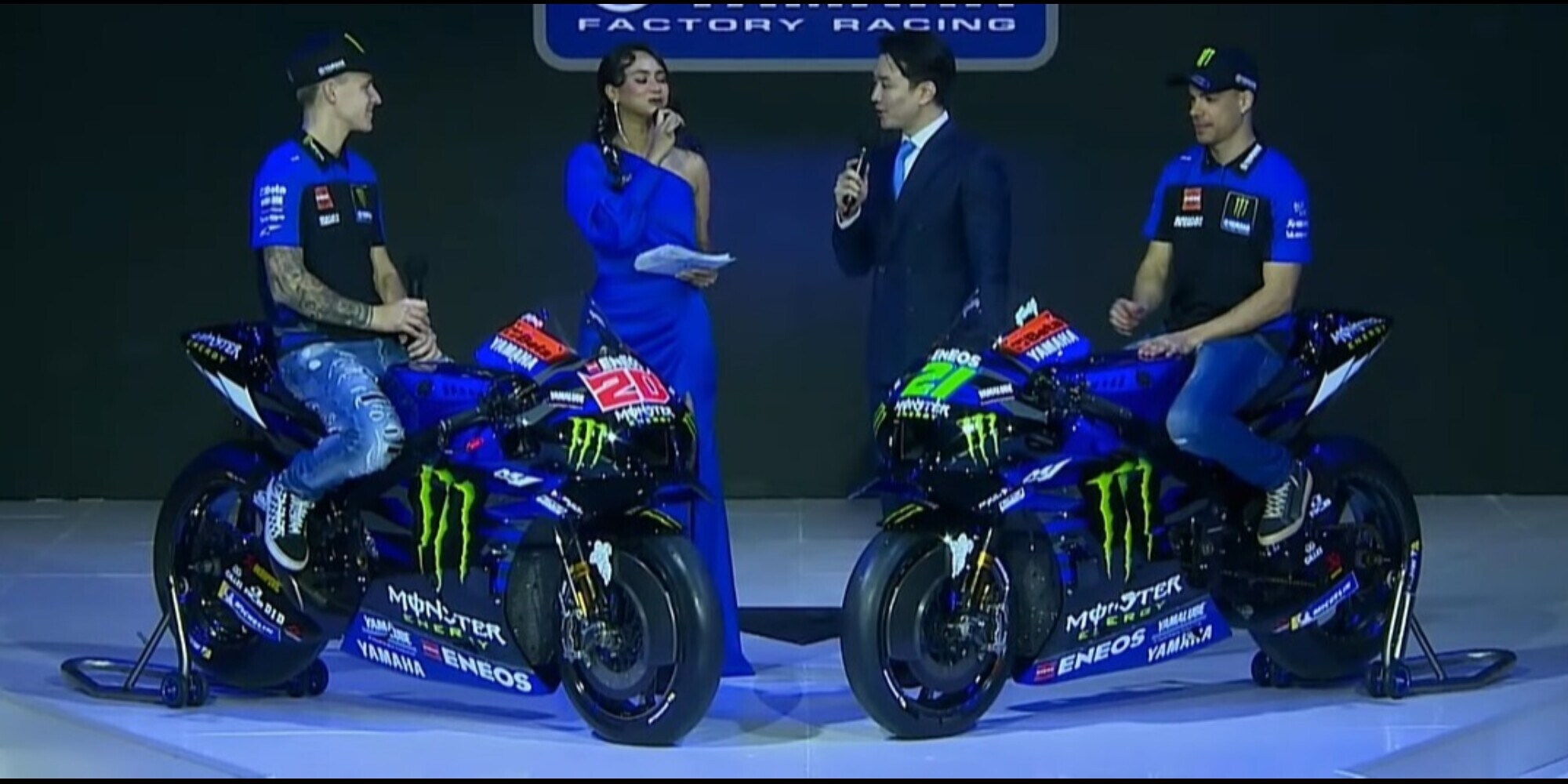 MotoGP, svelate le Yamaha 2023 di Quartararo e Morbidelli