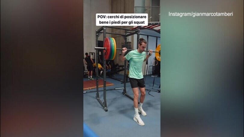 Il ballo di Tamberi durante l'allenamento: il siparietto social
