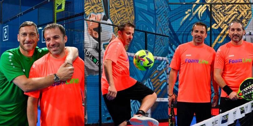 Del Piero e Totti, dal calcio alla racchetta: la sfida è a padel!