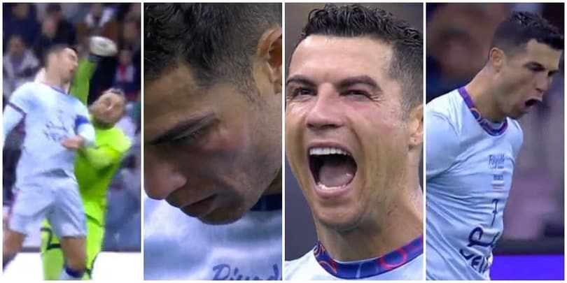 Ronaldo, dalla paura alla gioia: gomitata in faccia, rigore e doppietta!