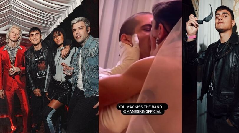 Dybala e Oriana al ‘matrimonio’ dei Maneskin: “Un giovedì sera tranquillo”