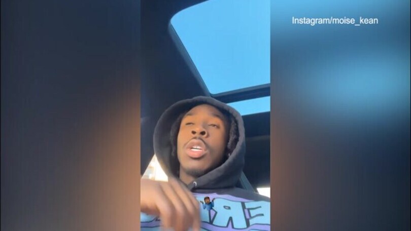Juve, Kean è rinato: dopo il gol rap in auto