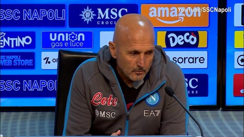Spalletti: "Stop ai tifosi? Non so se è giusta la punizione"