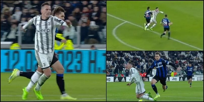 Juve-Atalanta, Toloi su Milik sul 2-1: Marinelli lascia correre