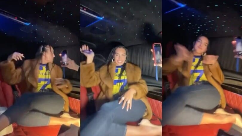 Lady Ronaldo senza freni: karaoke e balli in limousine per portare fortuna al suo Cristiano!