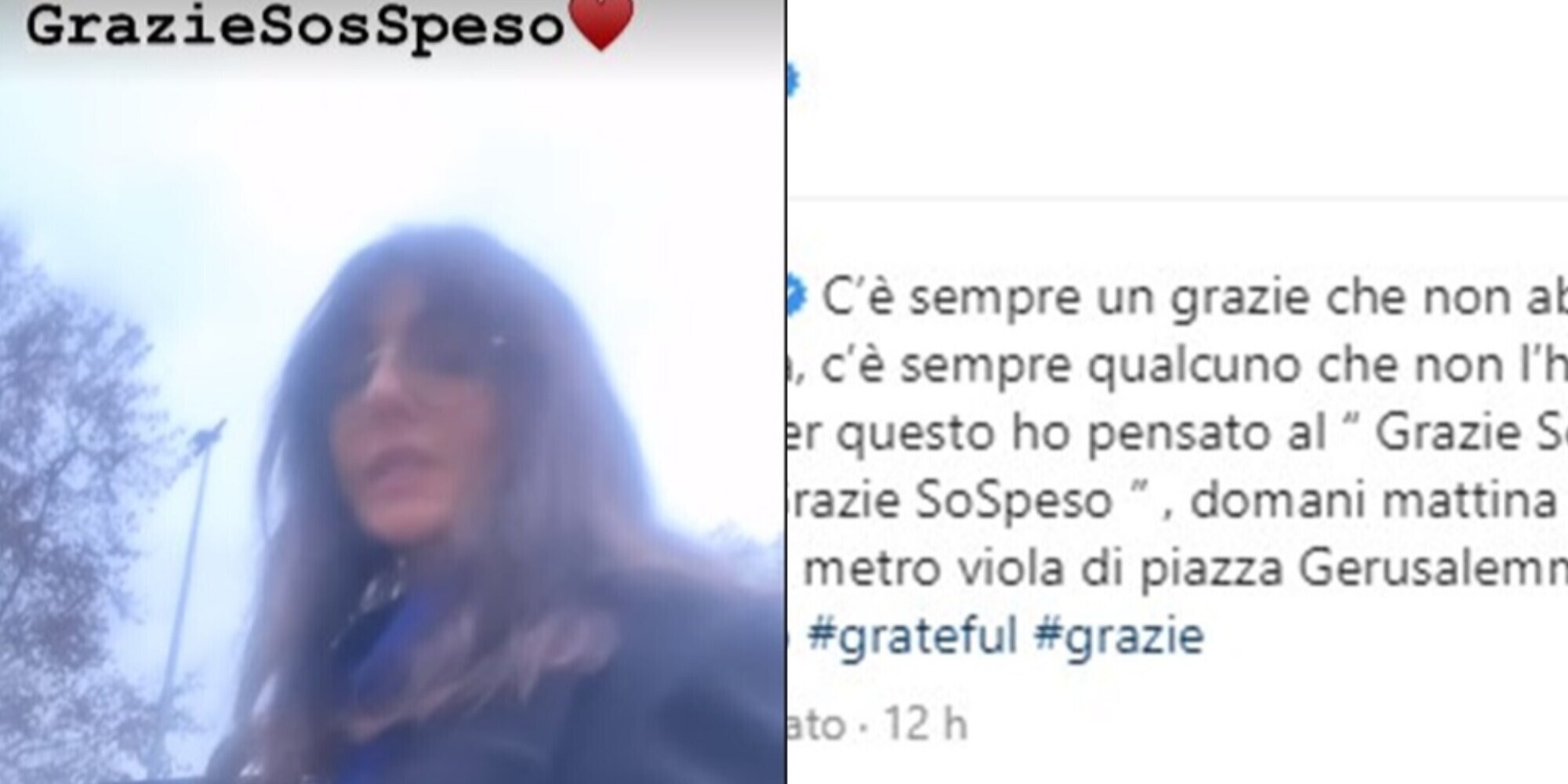 Ambra Angiolini lancia il "Grazie sospeso": la nuova iniziativa social dell'ex di Allegri