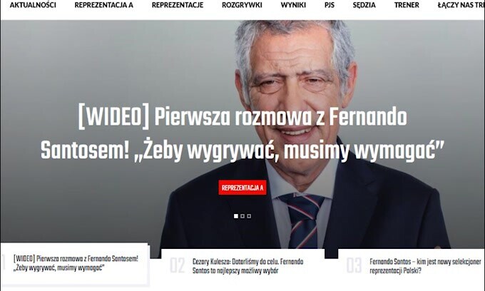 Polonia, Fernando Santos è il nuovo commissario tecnico