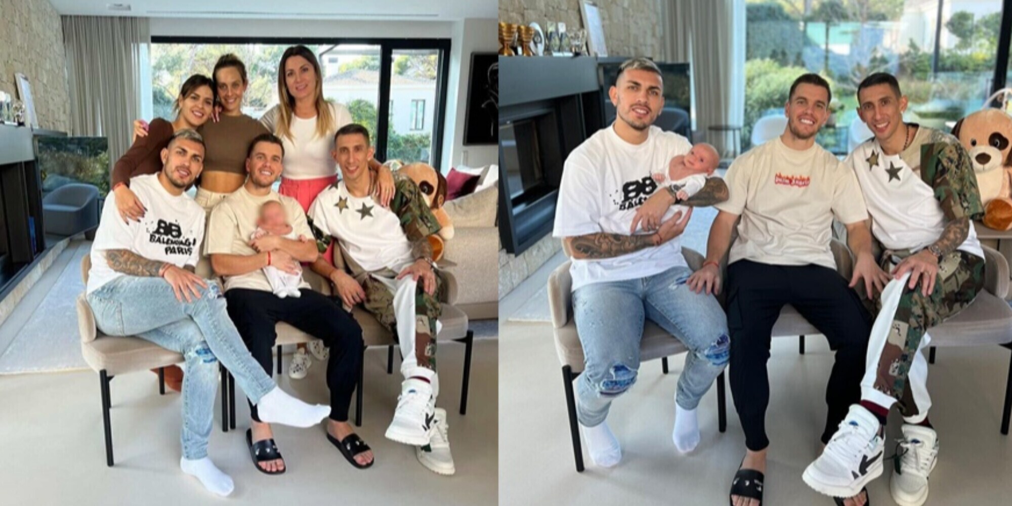 Juventus, Di Maria e Paredes "zii" speciali: festa a casa Lo Celso!