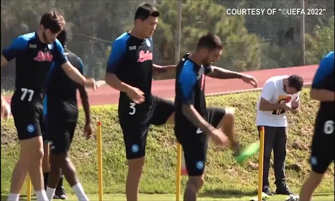 Napoli, Kvaratskhelia torna ad allenarsi