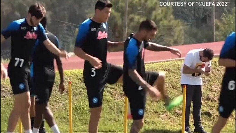 Napoli, Kvaratskhelia torna ad allenarsi
