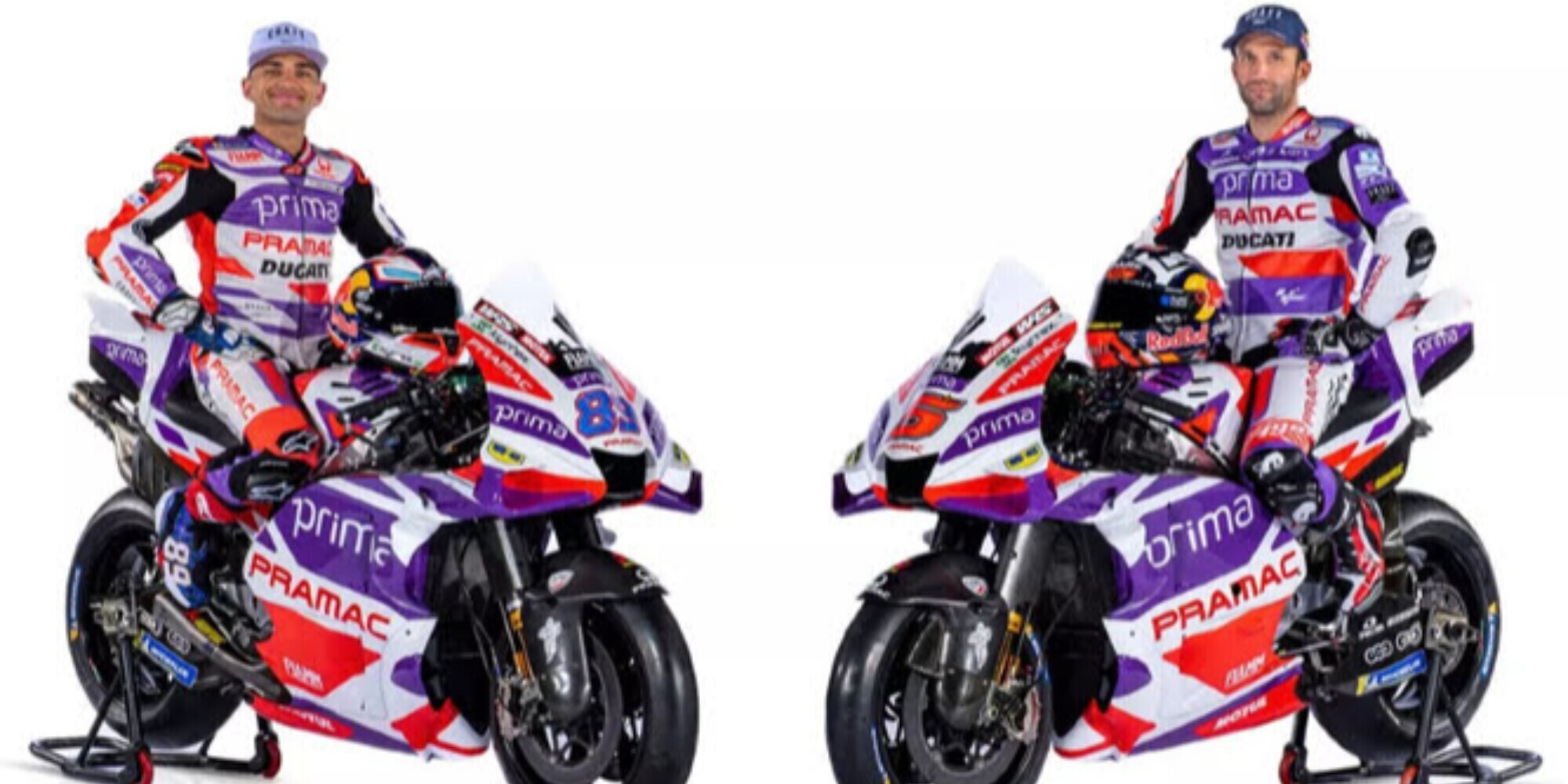 MotoGP Ducati, ecco le Pramac 2023 Martin e Zarco