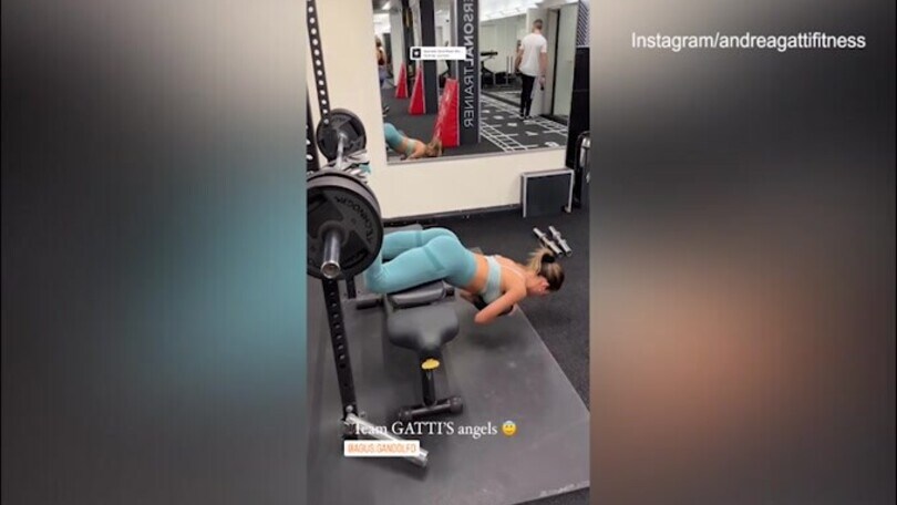 Lady Lautaro da urlo, allenamento in palestra da dieci!