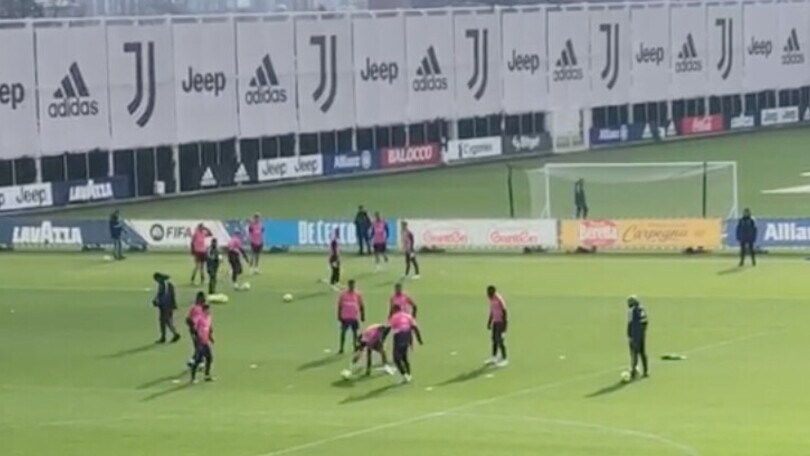 La Juventus alla Continassa sostenuta a gran voce dal pubblico