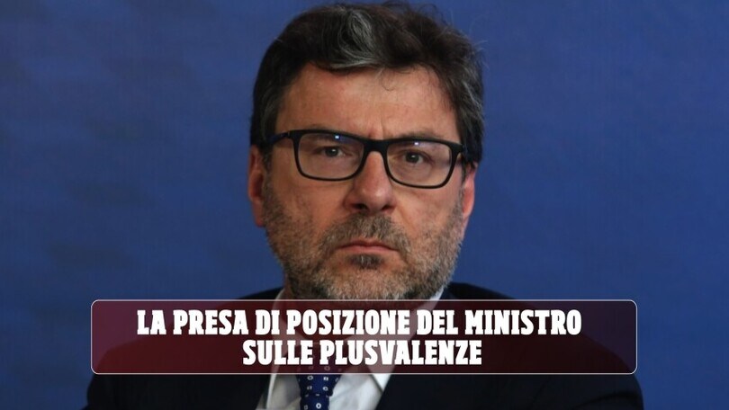 La presa di posizione del Ministro sulle plusvalenze