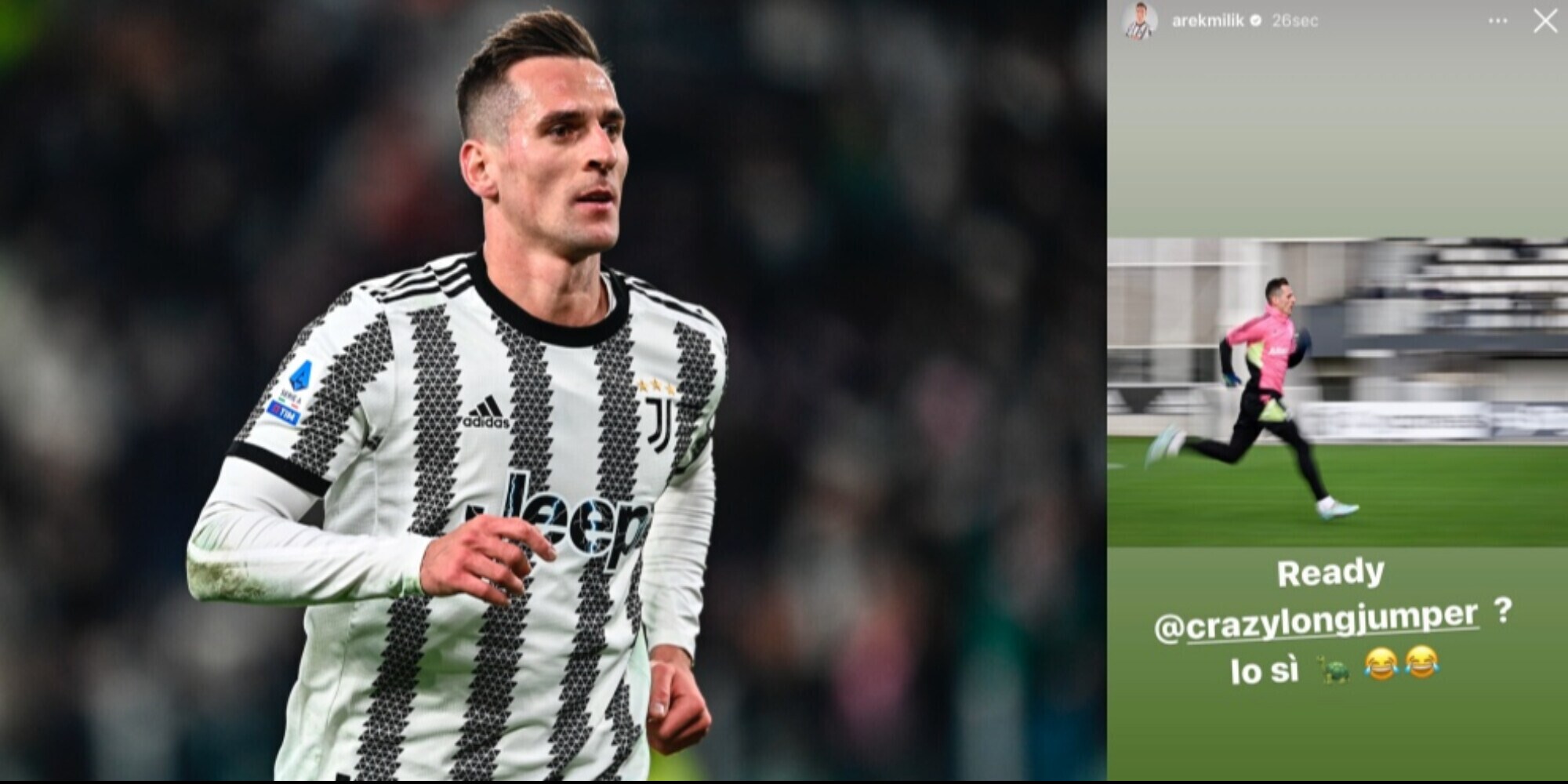 Juventus, Milik sfida Jacobs: "Pronto? Io sì"