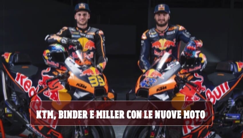 MotoGP: Binder e Miller presentano le KTM per il 2023