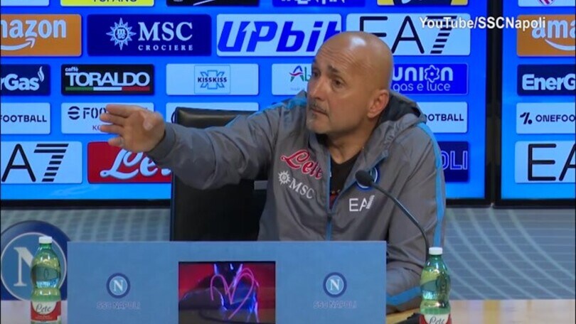 Spalletti alla giornalista: "Non capisco... lei è l'unica con la mascherina"