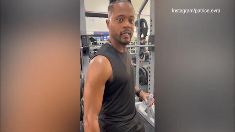 Evra trascorre il lunedì in palestra: il video social