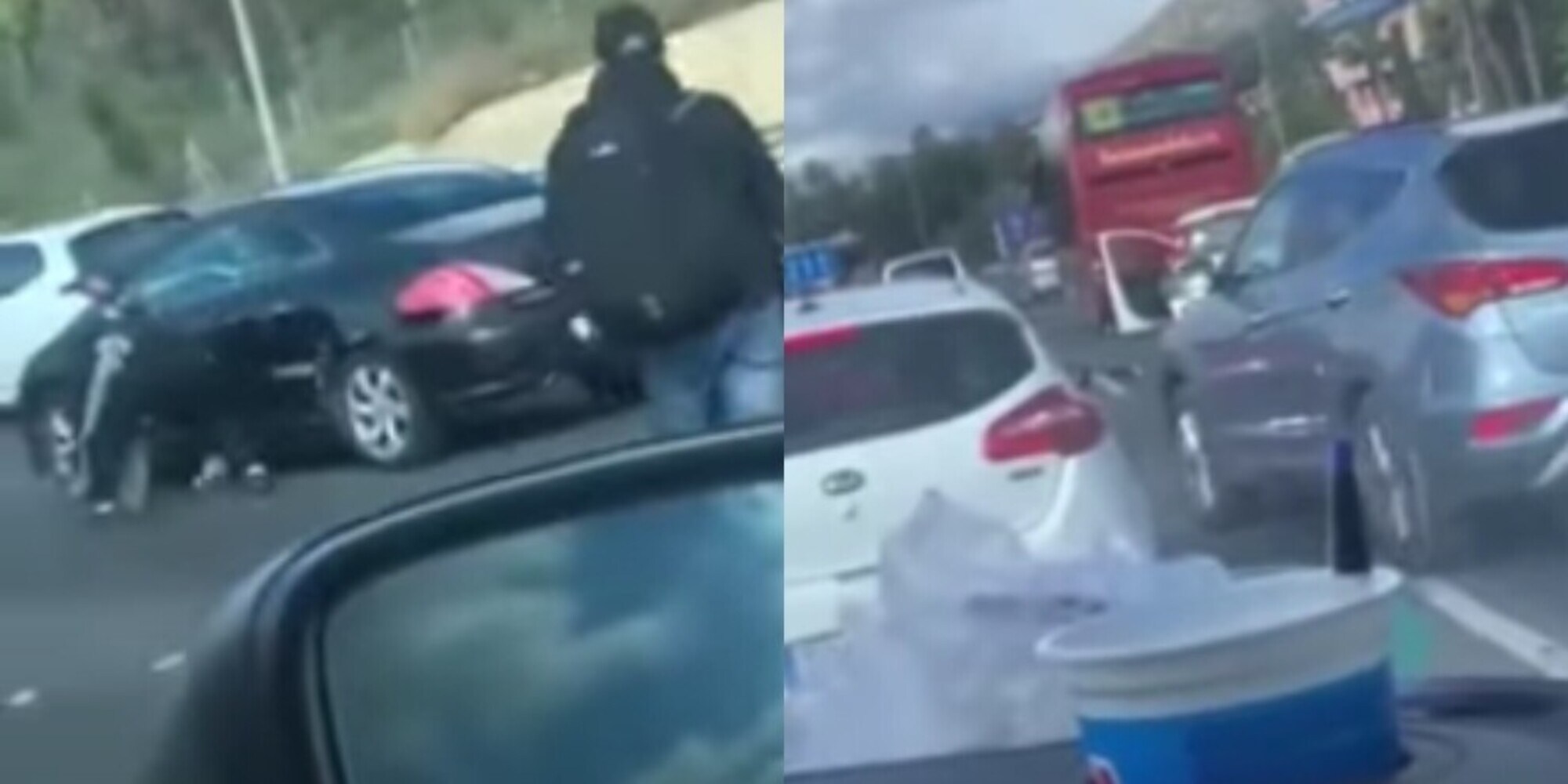 Ricchi arabi si schiantano con l'auto: volano banconote e la gente impazzisce