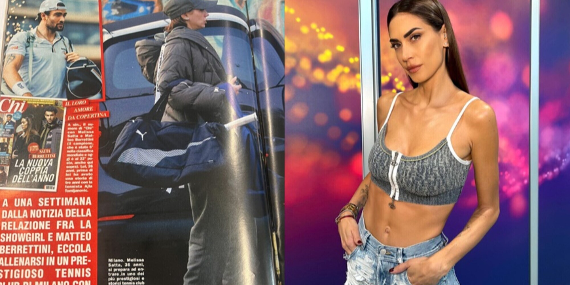 Melissa Satta e il tennis: in campo con l’allenatore dell’ex fidanzata di Berrettini