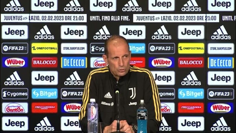 Allegri: "Vlahovic titolare. Tridente una soluzione che ho in mente"