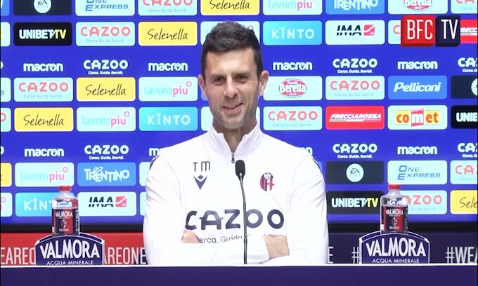 Thiago Motta e la gag in sala stampa: "Mi metto sulla difensiva"