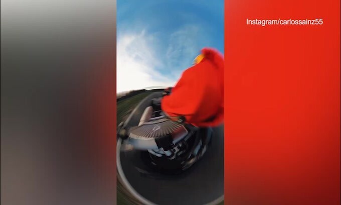 Formula 1, Sainz si diverte coi go-kart