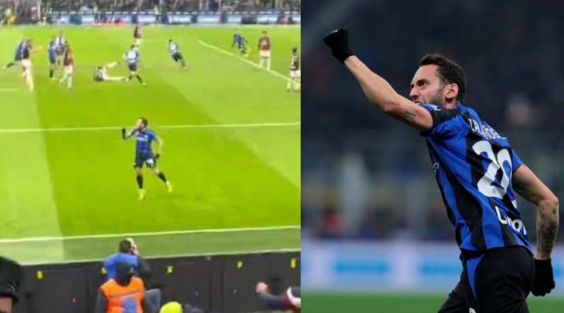 Inter- Milan, i nerazzurri segnano e Calhanoglu ha una dedica per i suoi ex tifosi FOTO
