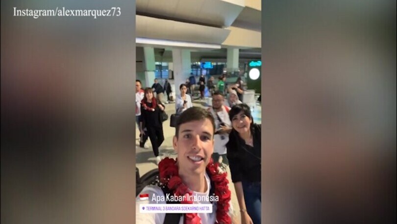 Alex Marquez, allenamento in Indonesia