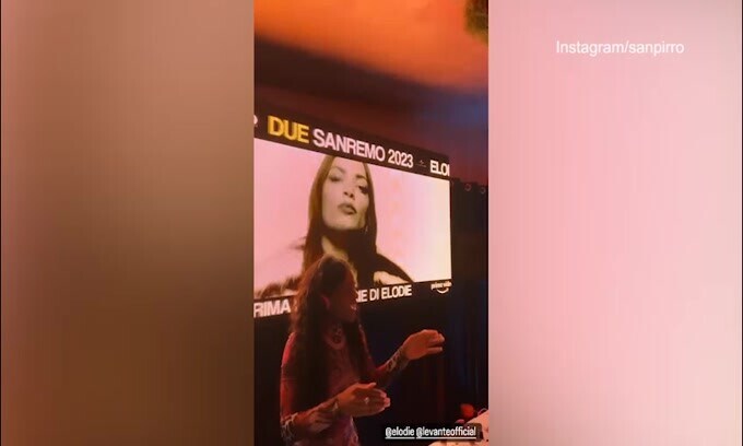 Elodie e Levante danno elettricità a Sanremo: ecco il video del balletto