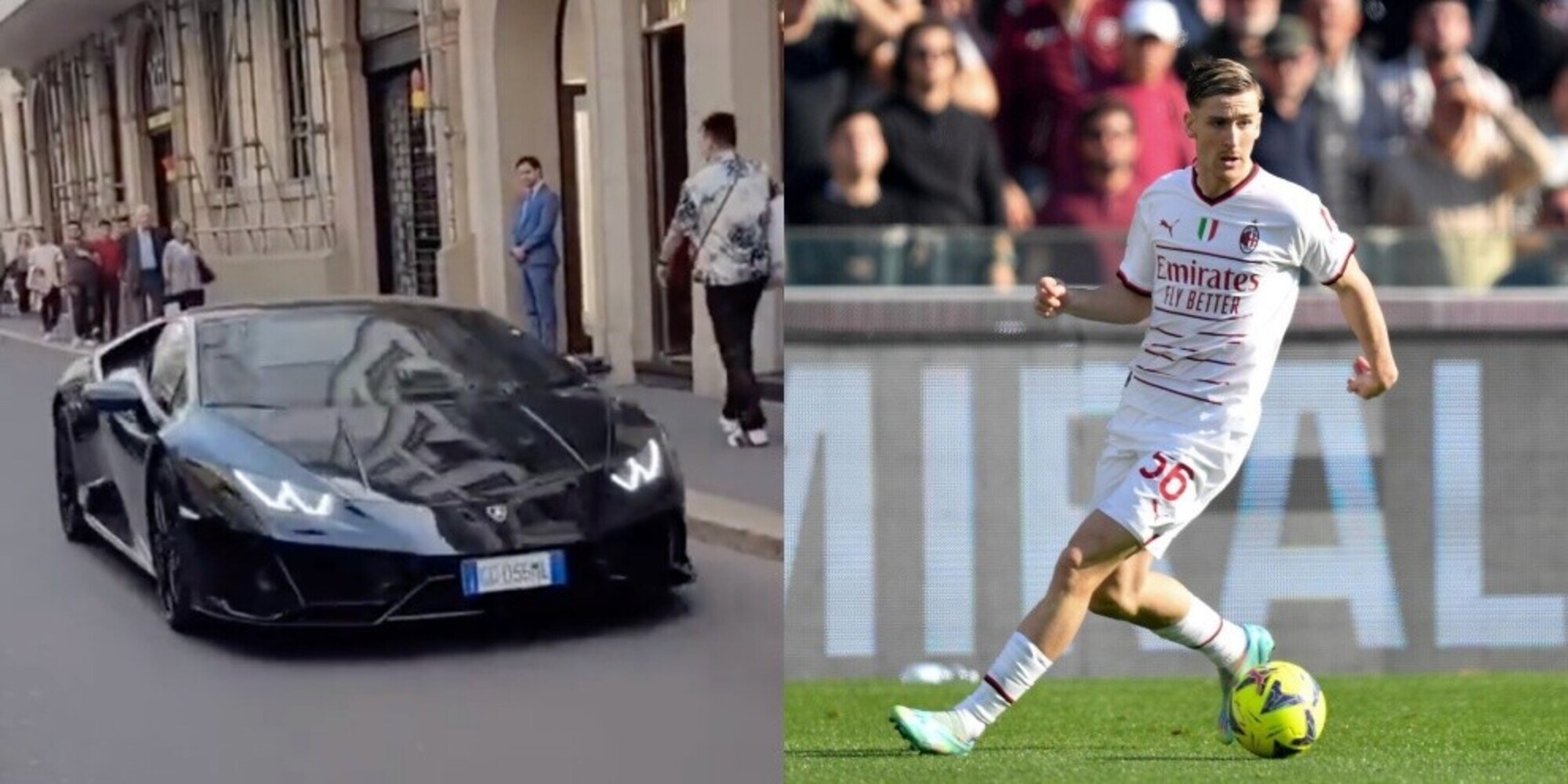 Saelemaekers, la targa della nuova Lamborghini ha il suo numero di maglia