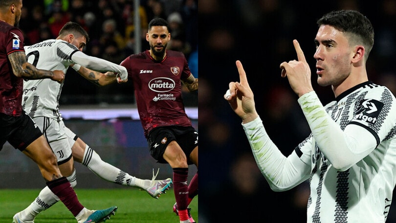 Salernitana-Juventus 0-3: Vlahovic show, doppietta e assist