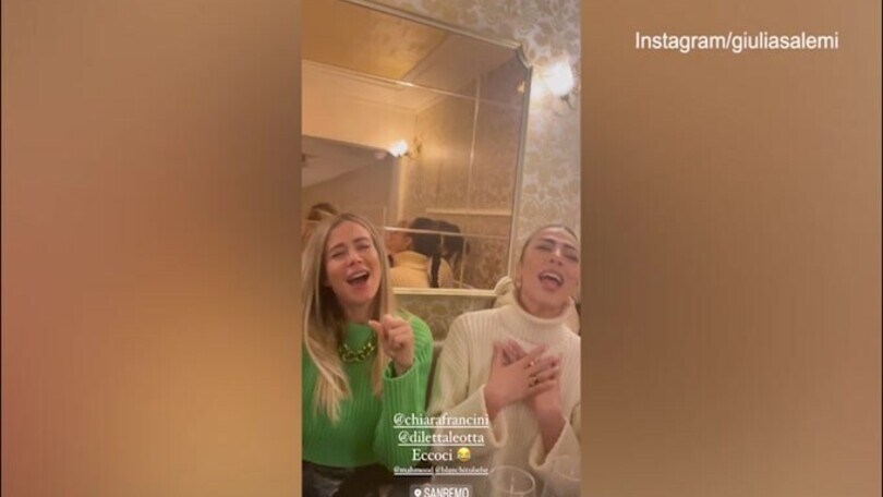 Sanremo, lo show di Diletta, Giulia e Chiara sulle note di 'Brividi'