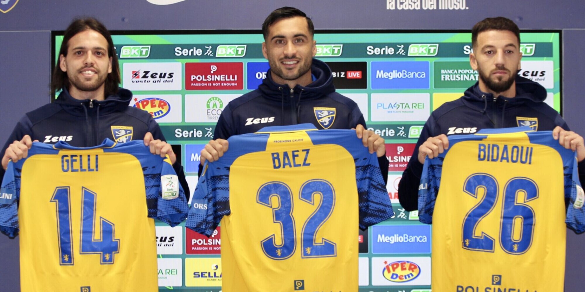 Frosinone, Gelli, Baez e Bidaoui si presentano tra curiosità e retroscena