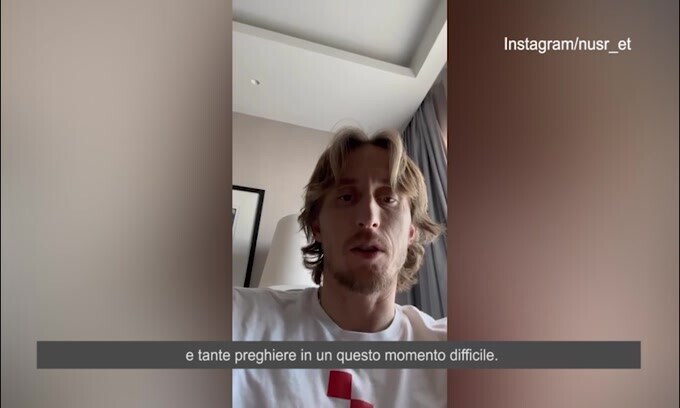Turchia, il video di Modric: "Siate forti, stiamo pregando per voi"